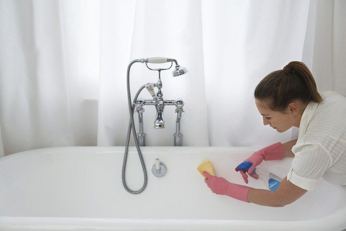 bathroom cleaning