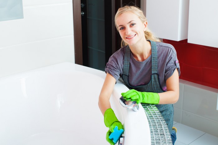 bathroom cleaning