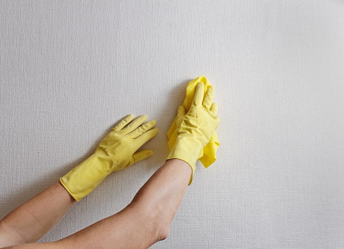 cleaning walls