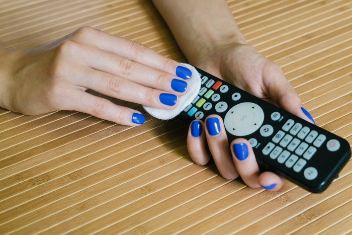 clean the remote control