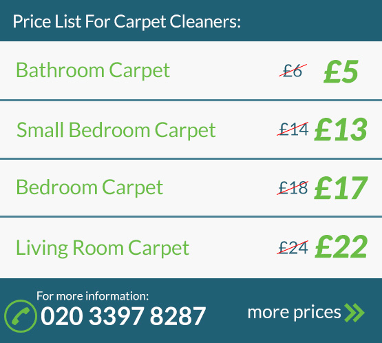NW1 Carpet Cleaning Price List